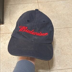 Vintage Budweiser Navy Blue Cap